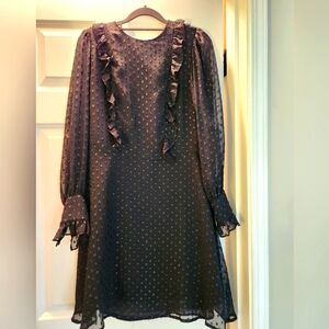 Black embellished goth dress (medium)